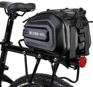 4L Portable Bicycle Pannier Multifunction Bicycle Luggage Carrier Bag Large Capacity Waterproof for Outdoor Riding Travel
