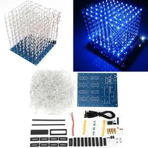 LED Kit Blue LED Light DIY Kit For 8 X 8 X 8CM Cubes Industry Beam  For Cube Electrical Equipment Tool Accessory In Stock