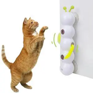 Caterpillar Interactive Cat Toy Motion Activated Automatic Cat Toy Rechargeable with Tail for Bored Indoor Cats