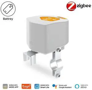 For ZigBee Water Gas Valve Controller Compatible with Alexa Google Home Water Valve Gas Shutoff Controller