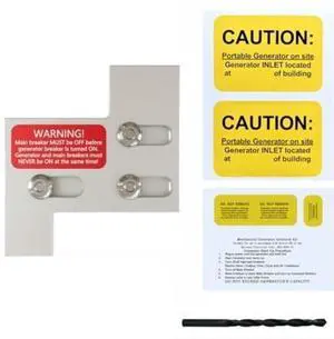 For GEnerator Interlock Kit For For GEneral Electric For GE 150 Amp 200 Amp Panels Single Phase With Installation Drill Bit