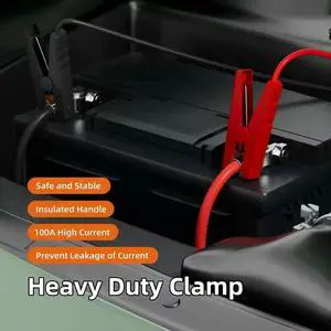 12AWG Car Jump Start Cable Suitable for 18V For starter Kit with Long Lasting ABS Plastic and Safety Features