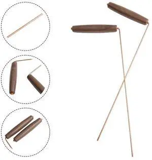 2PCS Pure Copper l Detector Rod Flexible Water Witching Portable Seeking Detachable Tools Dowsing Rod Accessory In Stock