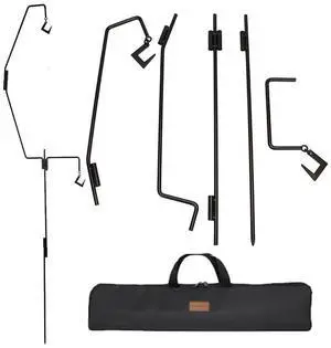 Portable Lantern Hanger with Bag Camping Lights Support Detachable Outdoor Lamp Support Holder Camping Equipment