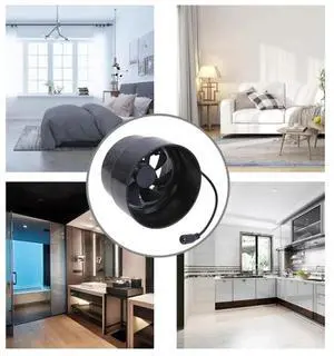 Powerful 12V Ventilation Exhaust Fan 110mm-100mm For Home Low Noise Duct Fan For Home Improvement Accessory