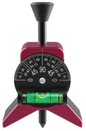 Magnetic Pipe Center Finder Tool with Adjustable Dial Bubble Protractor for Pipe Sizes 1 12 to 6 Inch Ergonomic Y Shape Design