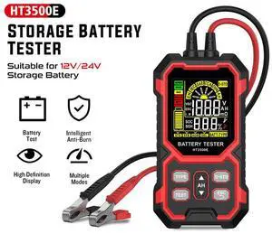 HT3500E 12V/24V Automotive Tester, 0-1999 CCA Capacity Tester For Test Measurement Tool Accessory