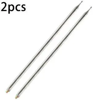 2Pcs 5.6M 201 Stainless Steel Whip Antenna Pull Rod For HF Radio Positive Whip Antenna Telescopic Antenna DIY Shortwave Antenna