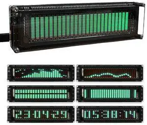 AK2515 Pro Audio Spectrum Analyzer VFD Display Music Sound Visualizer 3.5mm AUX For Electrical Equipment Tool Accessory