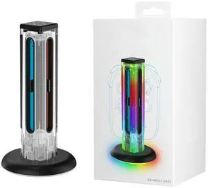 Protable Charging Dock for Switch 2 2025 Controller Dual Direction Magnetic Charger Station  RGB Light LED Indicator USB Cable