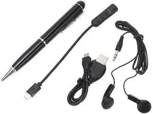 Protable 026 Digital Audio Record Pen One Touch HD Voice Activated Recorder Clear Sound for Lectures Meetings Classes Interviews