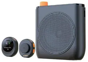 J98 Wireless Voice Amplifier With Lavalier Mic, Clip-On Bluetooth Speaker Featuring Charging Case For Teaching& Streaming