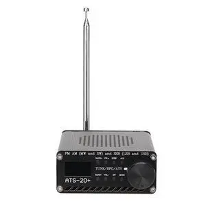 Portable Small World Band Digital Receiver ATS 20+ Radio Receiver Receiver High Sensitivity for Outdoor Camping Home Kitchen