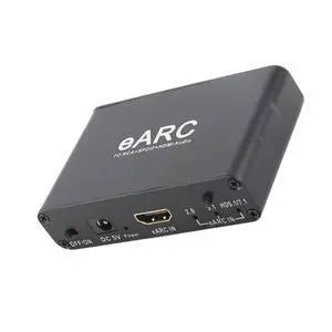 EARC ARC Sound Extractor HD Multimedia Interface Optical 3.5mm Output HD Multimedia ARC Sound Adapter for HDTV Speaker Amplifier