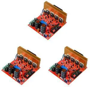 3X Power Amplifier Audio Board 180W+180W 2.0 Channel FET Speaker Amplifier Sound Preamplifier Dual AC18V-26V With Fan