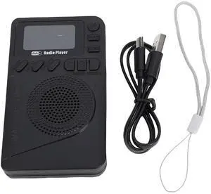 Premium Rechargeable DAB+FM Radio 3 in 1 Design LED Color Display Handheld Pocket Radio with Bluetooth Speaker and Card