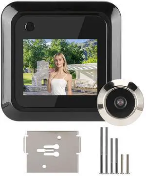 Door Peephole Home Security System 2.4in Door Viewer TFT LCD Screen Display 0.3MP 95° Wide Angle Camera Photo Recording