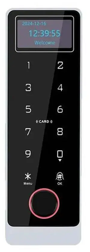 Tuya APP Controlled Door Lock With LCD Screen, Fingerprint IC Card NFC IP67 Waterproof Controller