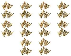 Banana Plugs Open Screw 24K Gold Plated Plugs Audio Jack Connector For Speaker Stereo Cable,240Pack (120 Red, 120 Black) Banana Plugs Open Screw 24K Gold Plated Plugs Audio Jack Connector For Speaker Stereo Cable,240Pack (120 Red, 120 Black)