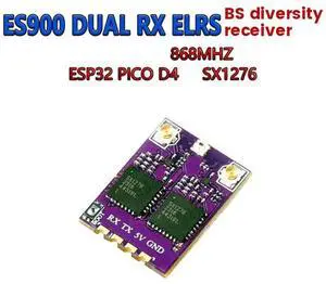 3X ES900 DUAL RX ELRS Diversity Receiver 868Mhz Built-In TCXO For FPV Long Range Drone RC Airplane