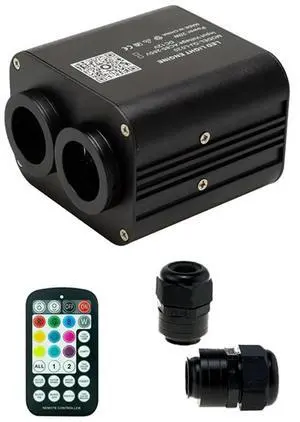 Sparkling Starry Sky 20W Dual Color Twinkle Car Roof Star Light RGB Meteor Music APP Control Atmosphere Light(EU)