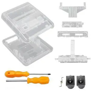 For Super Famicom Console For Super NES Game Console Replacement Transparent SFC Case Box Design