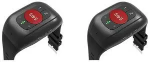 2X Elderly 4G SOS Watch GPS Tracking Wristband Bracelet Emergency Alarm GPS Tracking Heart Rate Blood Pressure Monitor-B
