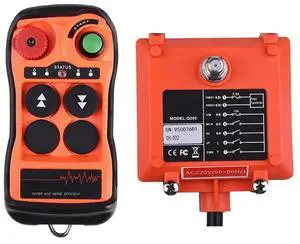 Q200 Industrial Remote Control 2-Button Waterproof IP65, Wireless Controller for Overhead Crane Industrial AC220V-Cabe Q200 Industrial Remote Control 2-Button Waterproof IP65, Wireless Controller for Overhead Crane Industrial AC220V-Cabe