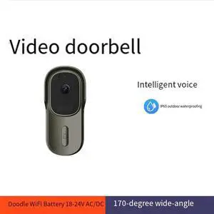 Audio Video Intercom Doorbell 1080P 2MP Tuya Life APP Wide View IP65 Waterproof