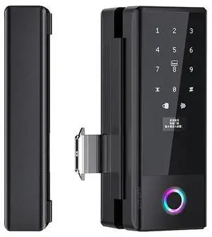 Tuya Home Fingerprint Lock With Biometric Access For Sliding Glass Doors Electronic Glass Door Lock