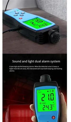 Oxygen Detector O2 Gas Detector AR8100 Rechargeable LCD ligent SENSOR O2 Gas Meter Oxygen Monitor