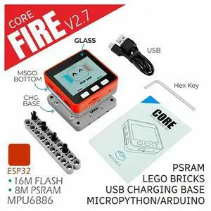 For M5stack FIRE V2.7 Bluetooth Iot Development Kit With 2 Inch IPS Screen Controller