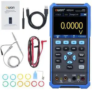 Portable 2 in 1 Handheld Oscilloscope Multimeter Multifunctional Digital Oscilloscope 1CH 250MSa/s Sampling Rate 40MHz Bandwidth