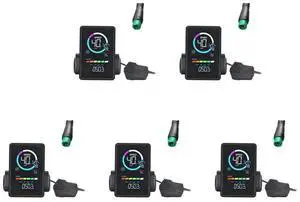 5X M7C-2 Electric Bike LCD Display Meter 24V 36V 48V 60V E Scooter LCD Panel With USB UART 5PIN
