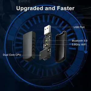 Wireless Carplay Adapter For Car Adapter USB Plug & Play 5Ghz Convert Wired To Carplay Wireless Box For Small-N33R