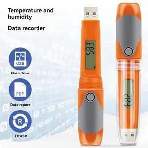 RC-51H USB Temperature And Humidity Data Logger 32000 Point Large Capacity Logger Temperature And Humidity Logger-N33R