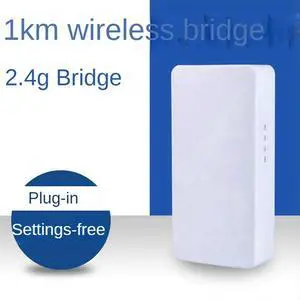 2Pcs Outdoor Wifi Router Wireless Bridge Router 1KM Long Range Wifi Extender 24V POE EU Plug-N33R