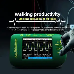 BSIDE OT2 Handheld Digital Oscilloscope 10Mhz Sampling Rate 1.5Ksa/S Analog Bandwidth For Electronic Repair Tool Graphic Tester-
