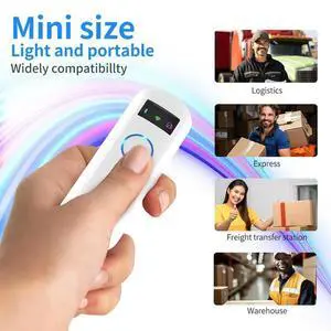Bluetooth 2D Wireless Qr Bar Codes Mini Pocket Scan Portable Reader