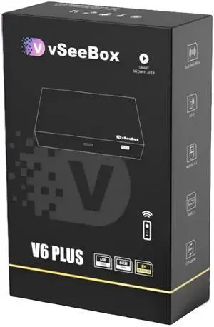 vSeeBox V6 Plus New Box 4GB+64GB 8K Official Authorized Voice Control