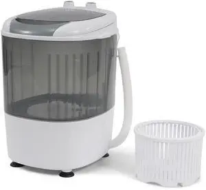 Mini Spin Dryer Portable Washing Machine, Compact Laundry for Home, Apartment, RV, Gray Mini Spin Dryer Portable Washing Machine, Compact Laundry for Home, Apartment, RV, Gray