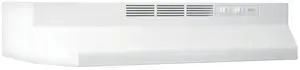 412401 Non-Ducted Under-Cabinet Ductless Range Hood Insert, 24-Inch, White
