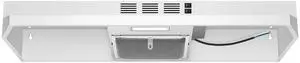 Range Hood 36 inch Under Cabinet,White Spray Painting Stainless Vent Hood with 2 speeds and 230 CFM,Ductless Range Hood with Rocker Buttons,Aluminum Mesh Filter,Kitchen Hood without Plug