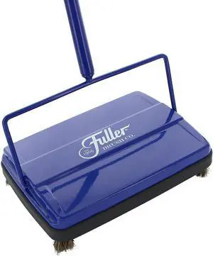17033 Electrostatic Carpet & Floor Sweeper - 9" Cleaning Path - Lightweight - Ideal for Crumby Messes - Works On Carpets & Hard Floor Surfaces - Blue