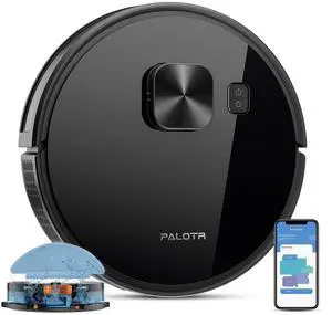 X7 Robot Vacuum and Mop Combo, 5000 Pa Automatic Vacuum Robot Cleaner, Smart Mapping, Compatible with Alexa & Google Home, Auto-Recharge, Ideal for Pet Hair, Hard Floor & Carpet, Black