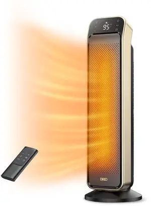 Space Heater Indoor, 25" 11.5ft/s Fast Portable Room Heater with Remote and Thermostat, 3 Modes, Overheating & Tip-Over Protection, Electric Heaters for Indoor Use Large Room, Bedroom, Gold Space Heater Indoor, 25" 11.5ft/s Fast Portable Room Heater with Remote and Thermostat, 3 Modes, Overheating & Tip-Over Protection, Electric Heaters for Indoor Use Large Room, Bedroom, Gold