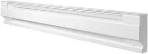 F Series 48" Electric Baseboard Heater (Model: 4F1000W, Part: 09954 ), 3415/2560 BTU, 240/208 Volt, 1000/750 Watt, White