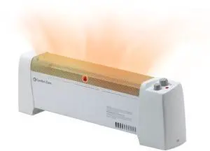 Electric Baseboard Space Heater with Adjustable Thermostat, Dent-Proof End Panels, Overheat Protection, Tip-Over Switch, & Stay-Cool Body, Ideal for Home, Bedroom, & Office, 1,500W, CZ600 Electric Baseboard Space Heater with Adjustable Thermostat, Dent-Proof End Panels, Overheat Protection, Tip-Over Switch, & Stay-Cool Body, Ideal for Home, Bedroom, & Office, 1,500W, CZ600