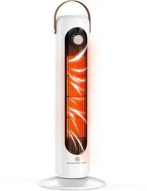 Tower Space Heaters for Indoor Use w/4 Heat Modes, 70° Oscillating Portable Electric Heater, Overheating&Tip-Over Protection Large Room Space Heater, 1500W PTC Ceramic Heater for Living Room