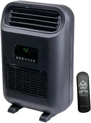 18" Wall Mount or Freestanding Space Heater, 1500W/750W, ECO Mode, Digital Thermostat, Remote Control, 12H Timer, 4 Modes, Overheat & Tip-Over Protection, Indoor Electric Heater